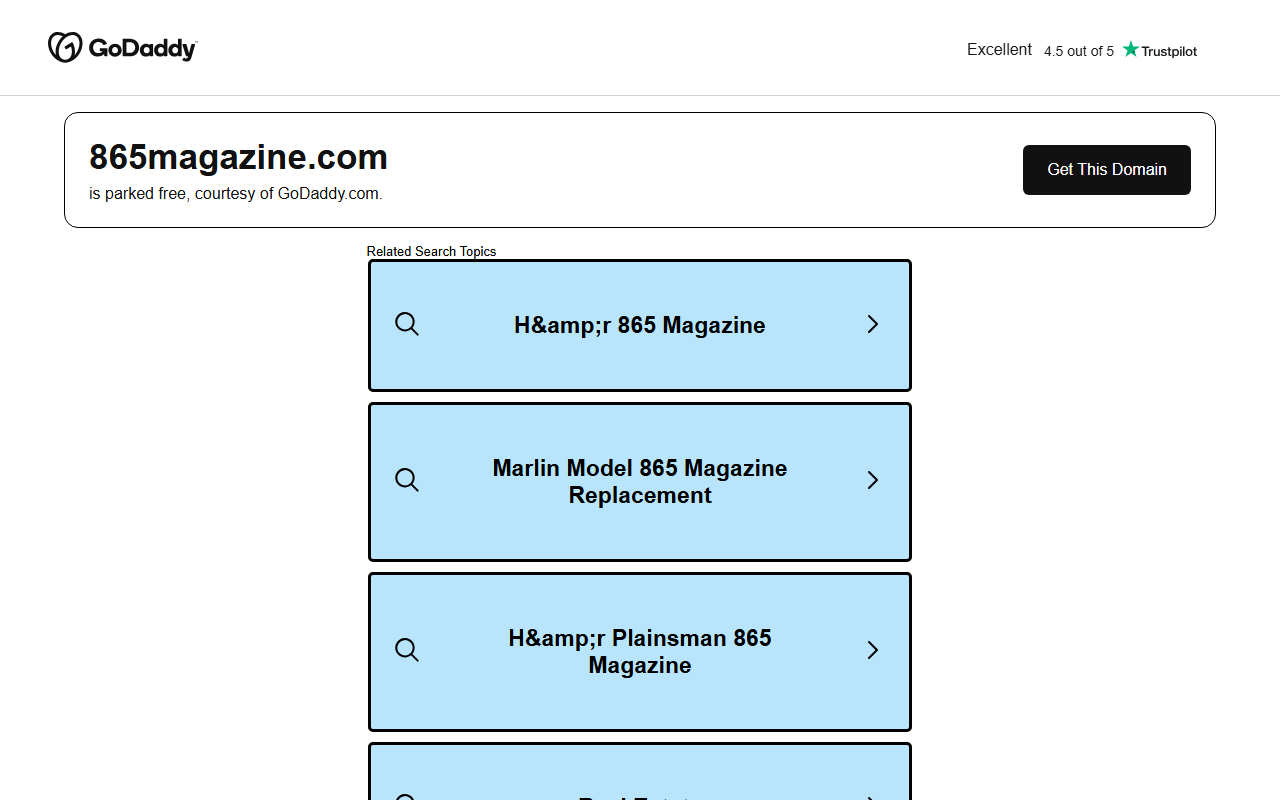 865magazine.com screenshot