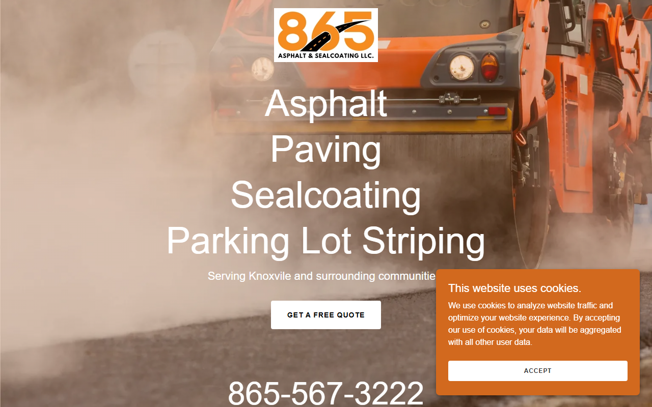 865sealcoating.com screenshot