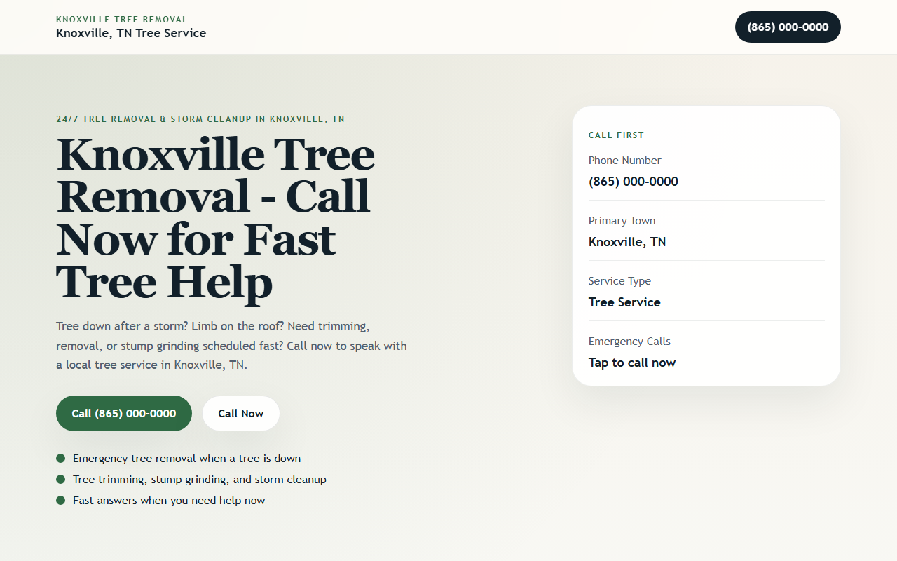 865treeremoval.com screenshot
