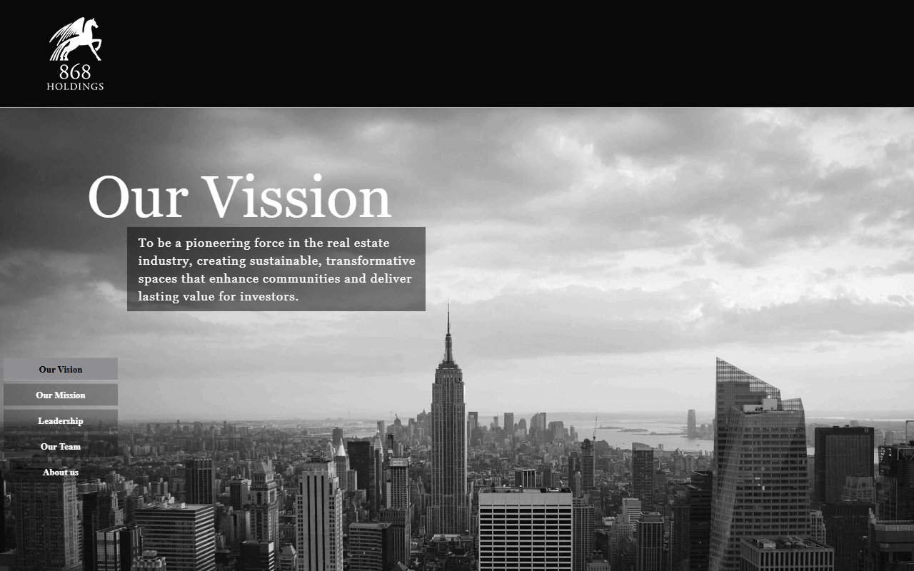868-holdings.com screenshot