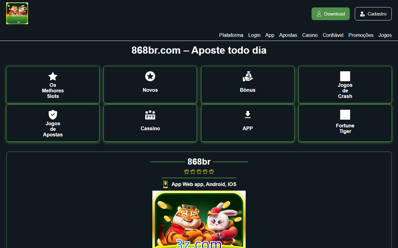 868br-login.com screenshot