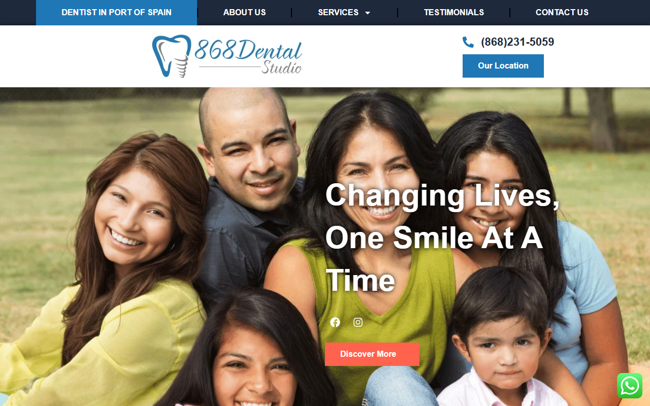 868dentalstudio.com screenshot