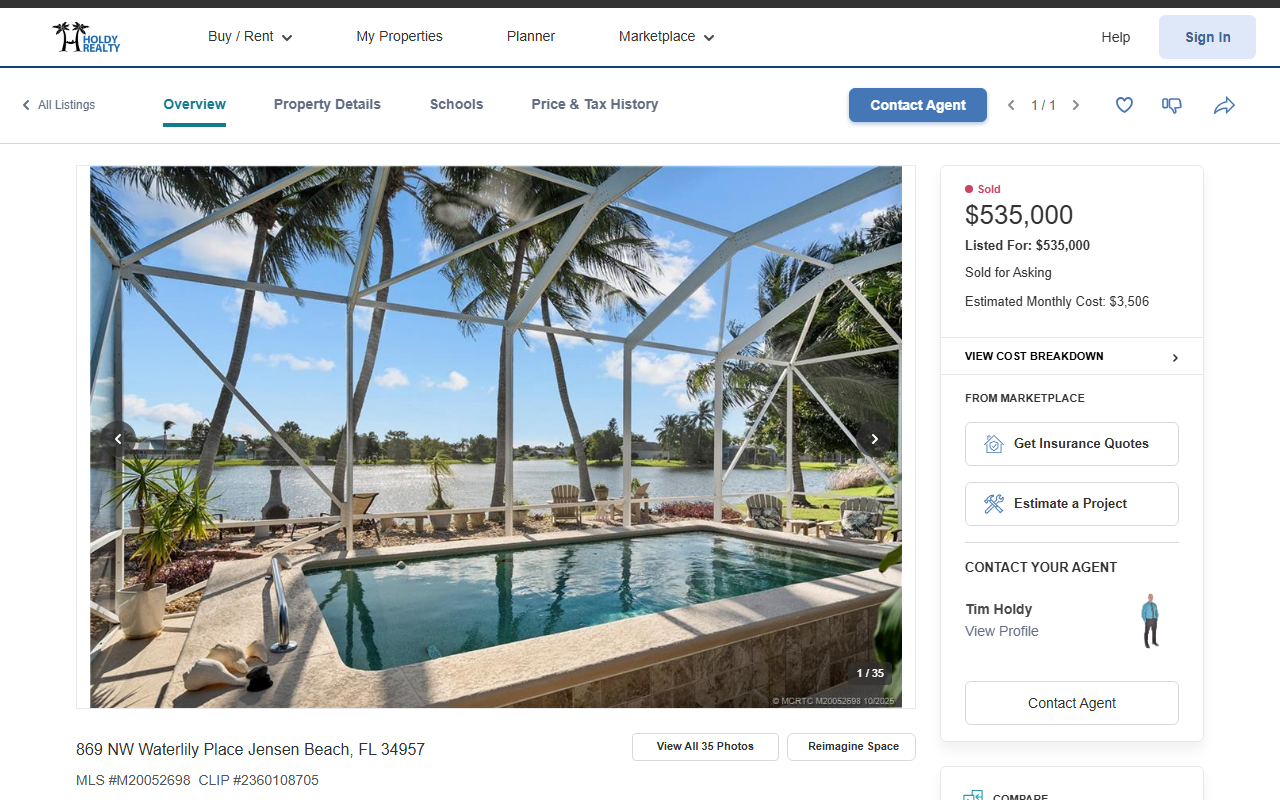 869waterlily.com screenshot