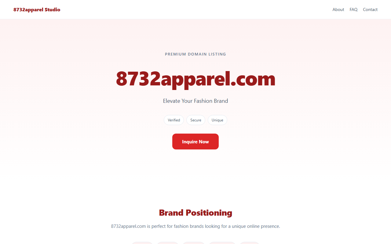 8732apparel.com screenshot