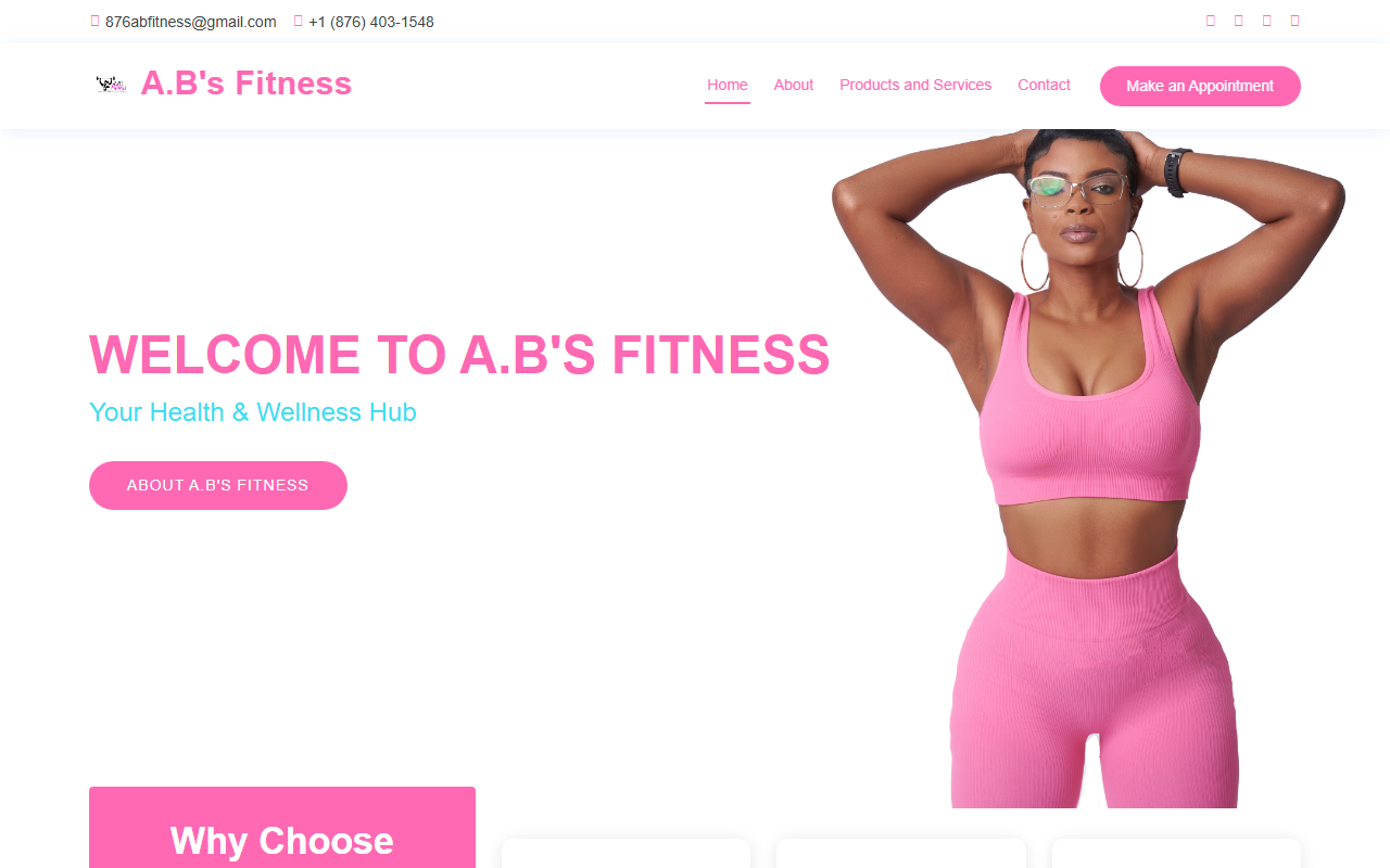 876abfitnessjm.com screenshot