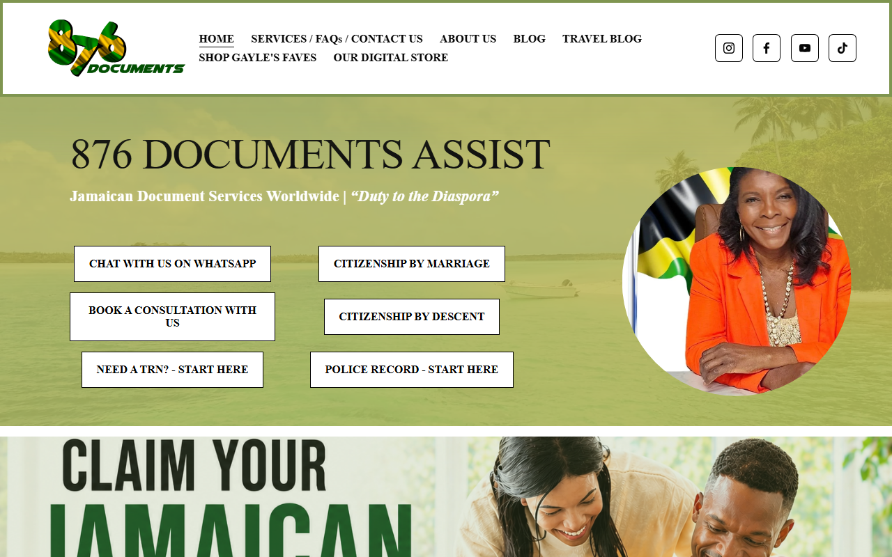 876documents.com screenshot