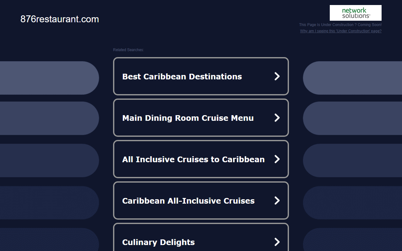 876restaurant.com screenshot