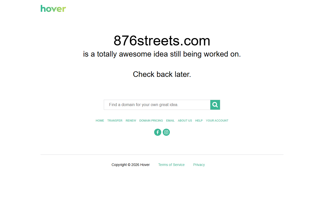 876streets.com screenshot