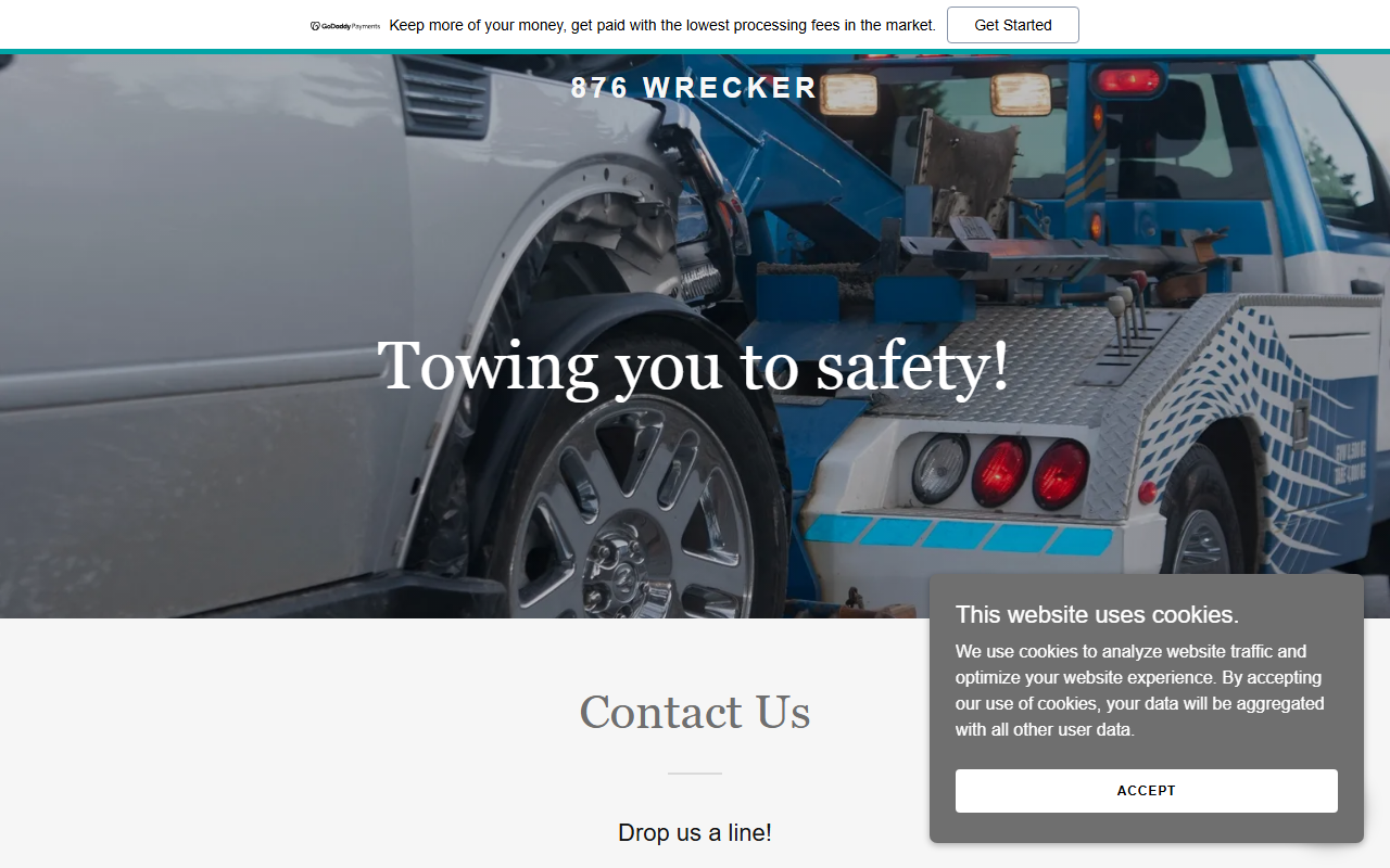 876wrecker.com screenshot