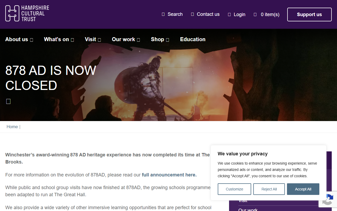 878adwinchester.com screenshot