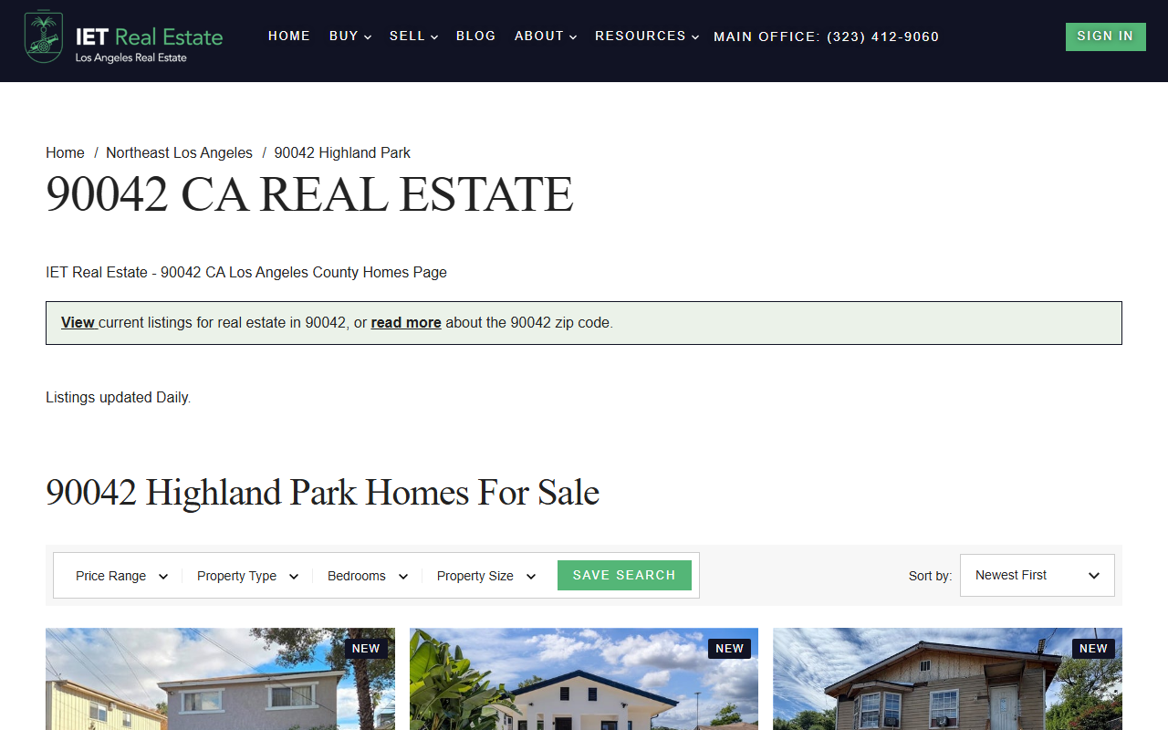 90042realestate.com screenshot