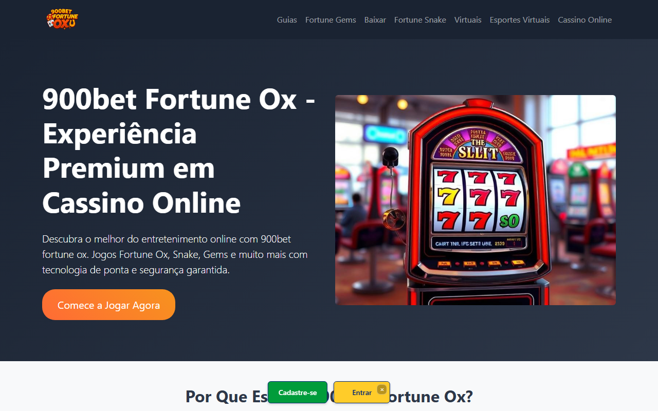 900betfortuneox.com screenshot