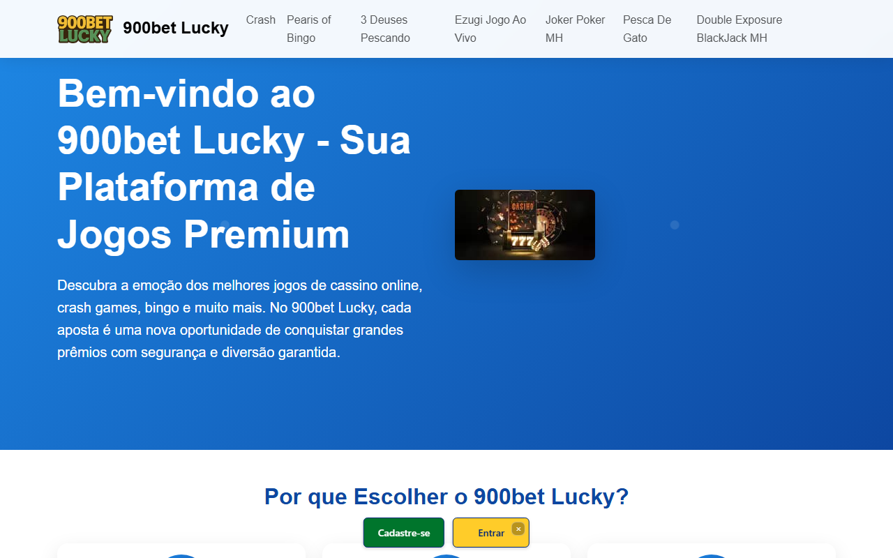 900betlucky.com screenshot