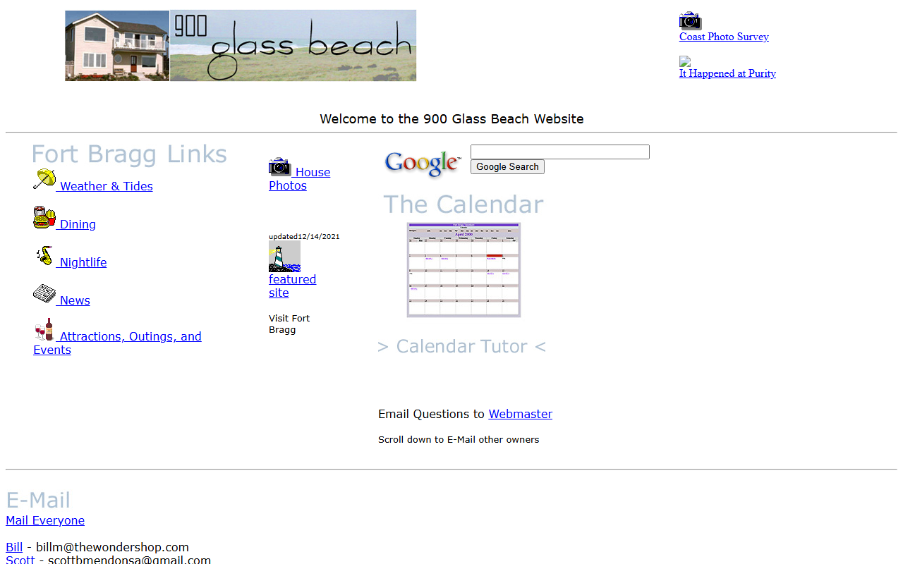 900glassbeach.com screenshot