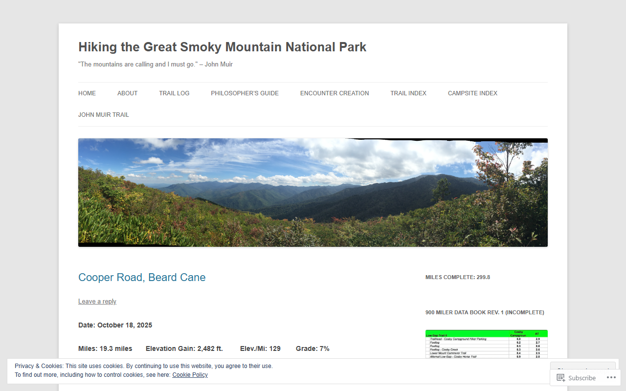 900milerblog.com screenshot