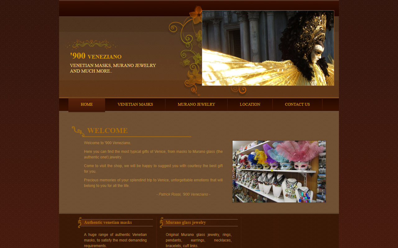 900veneziano.com screenshot