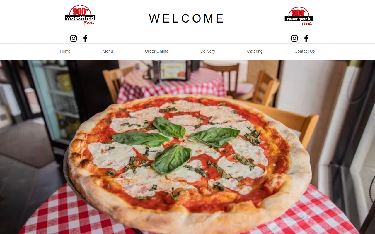 900woodfired.com screenshot