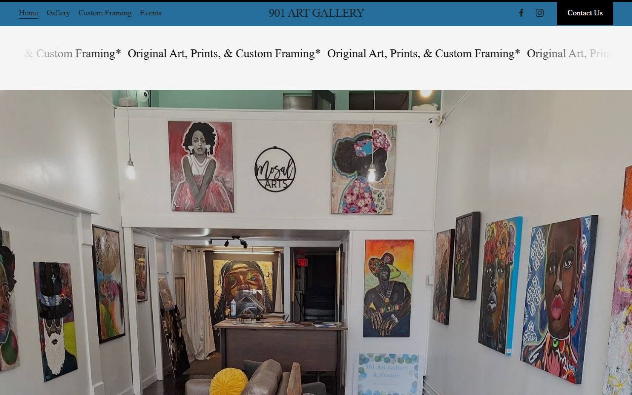 901artgallery.com screenshot