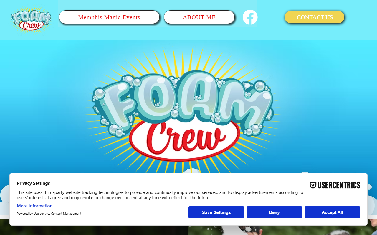 901foamparties.com screenshot