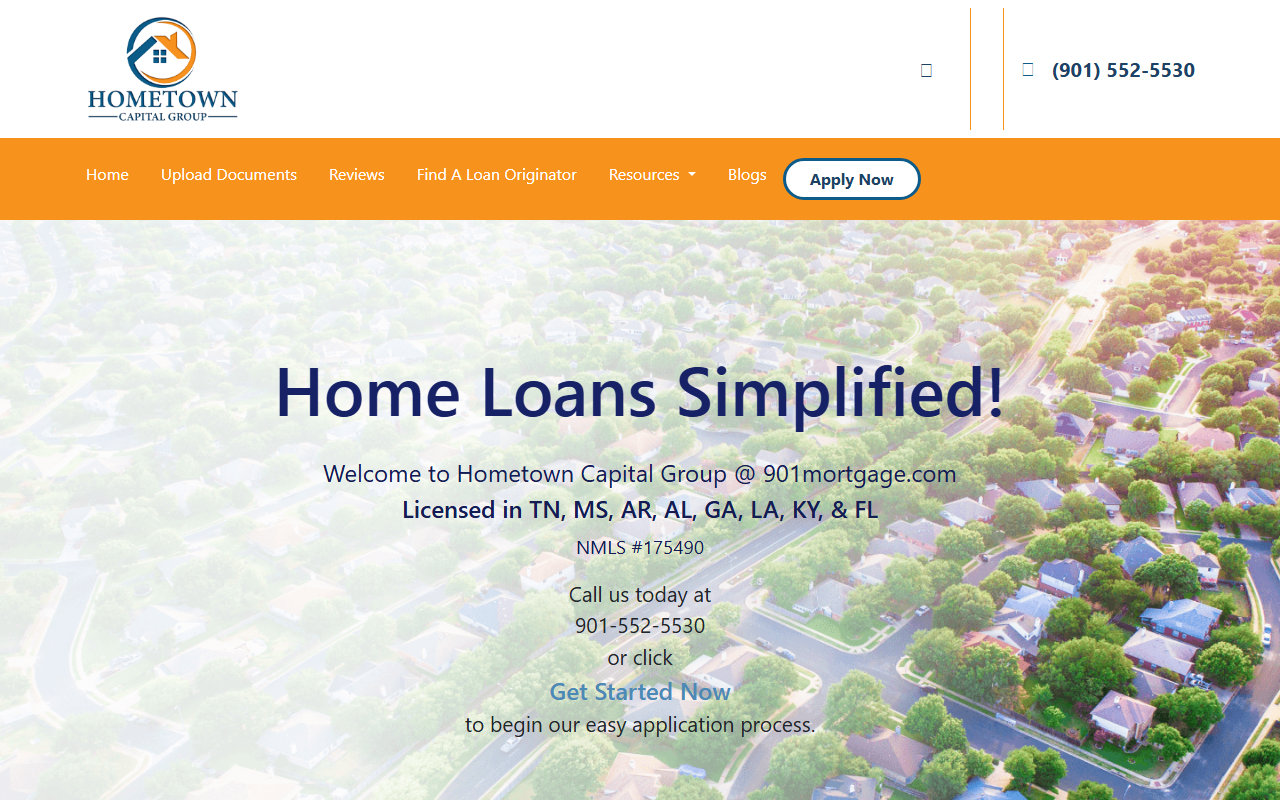 901mortgage.com screenshot