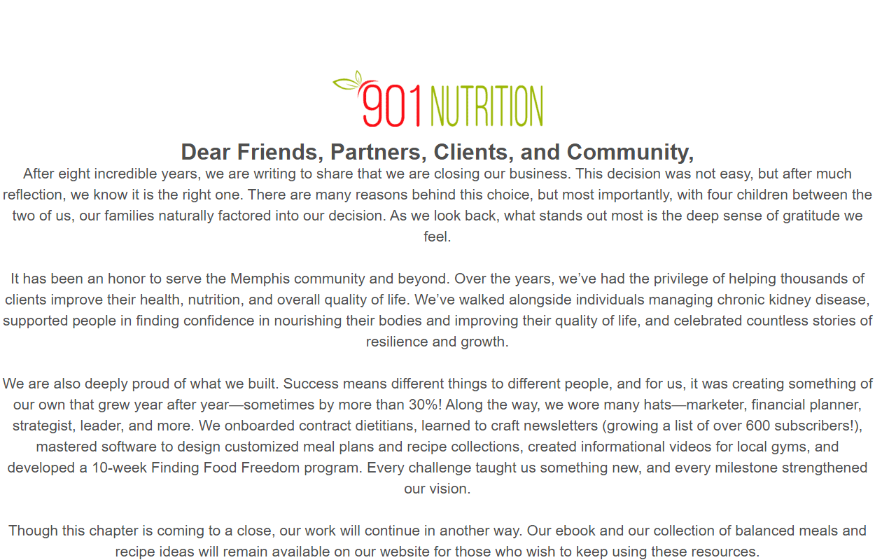901nutrition.com screenshot