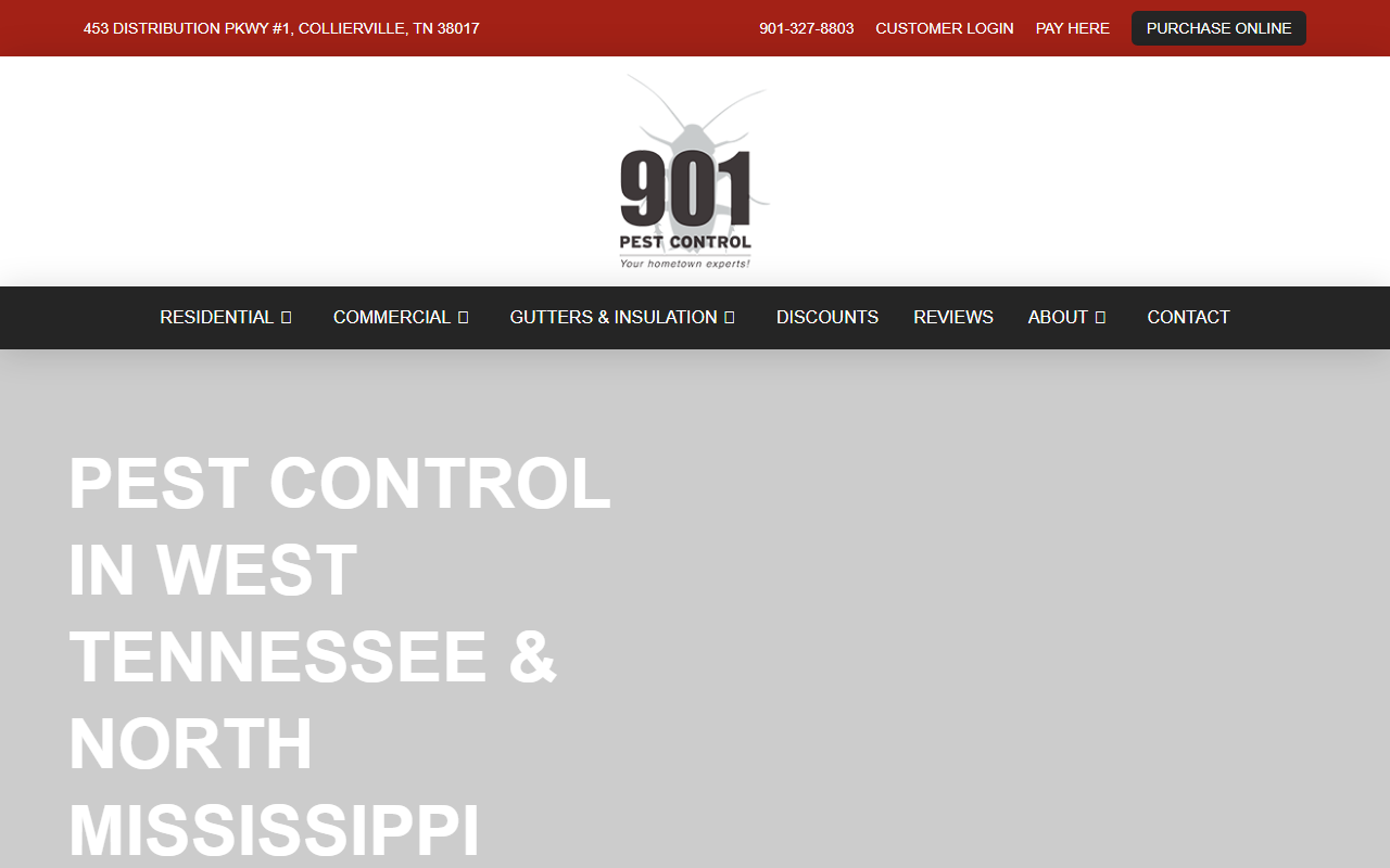 901pestcontrol.com screenshot