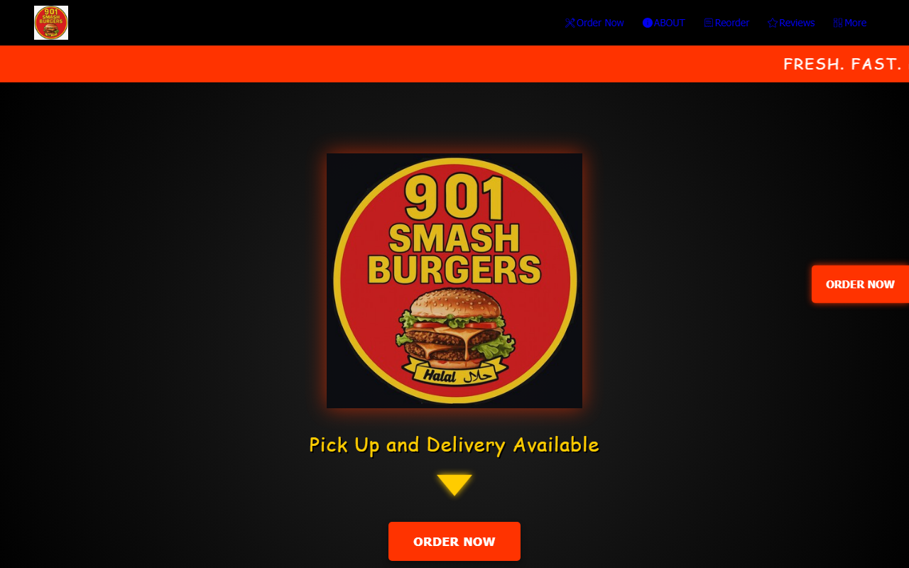 901smashburgers.com screenshot