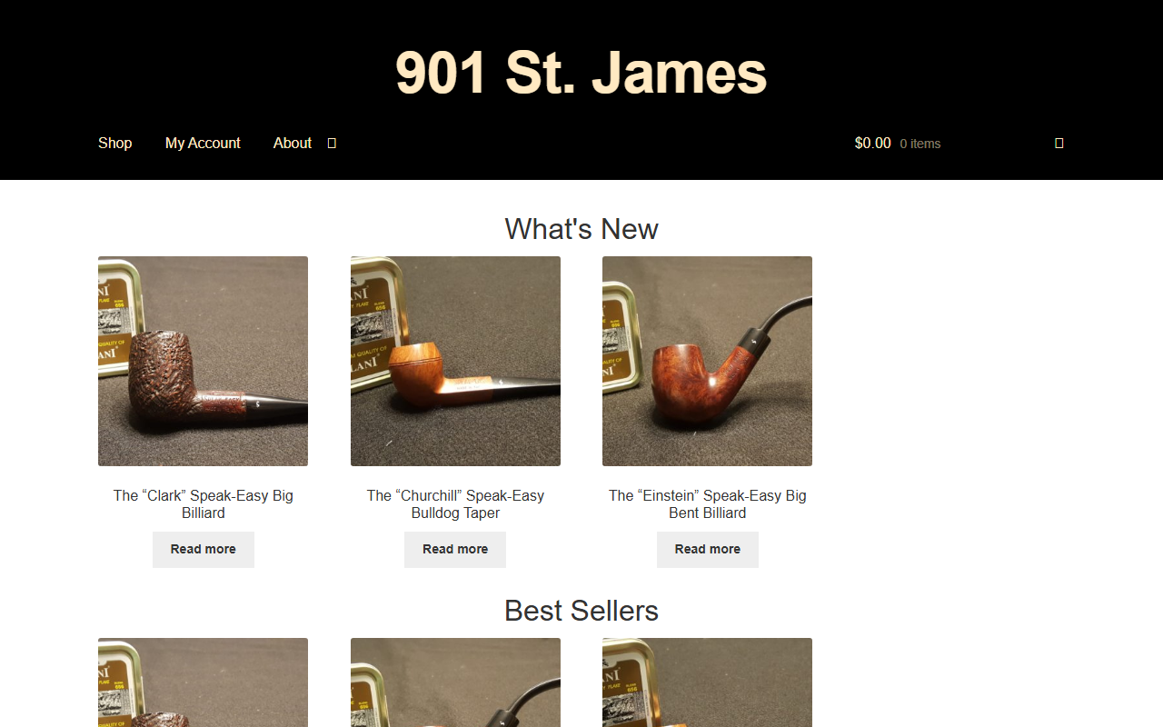 901stjames.com screenshot