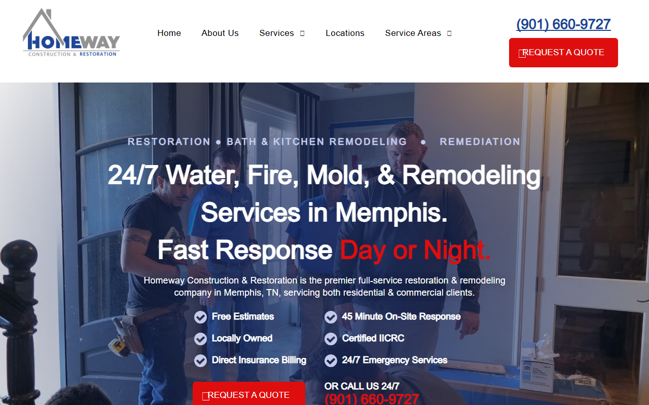 901waterdamage.com screenshot