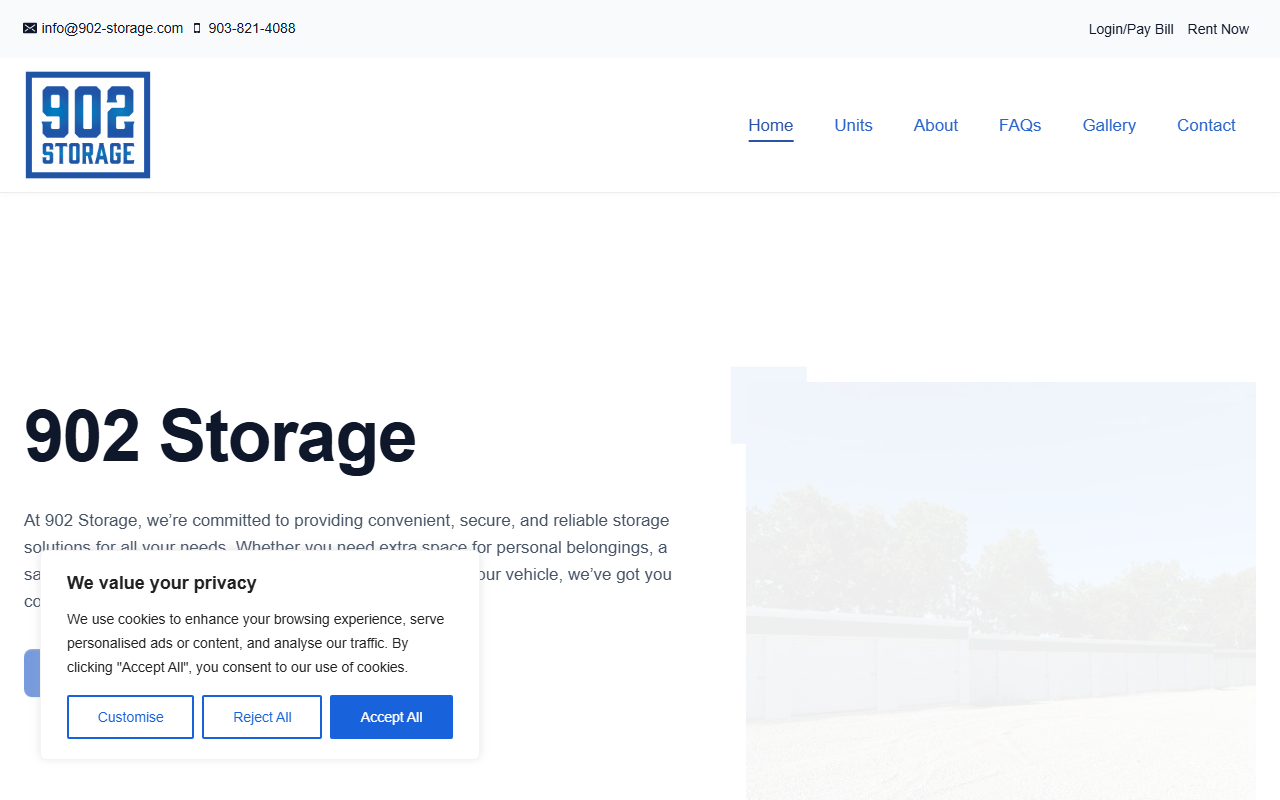 902-storage.com screenshot