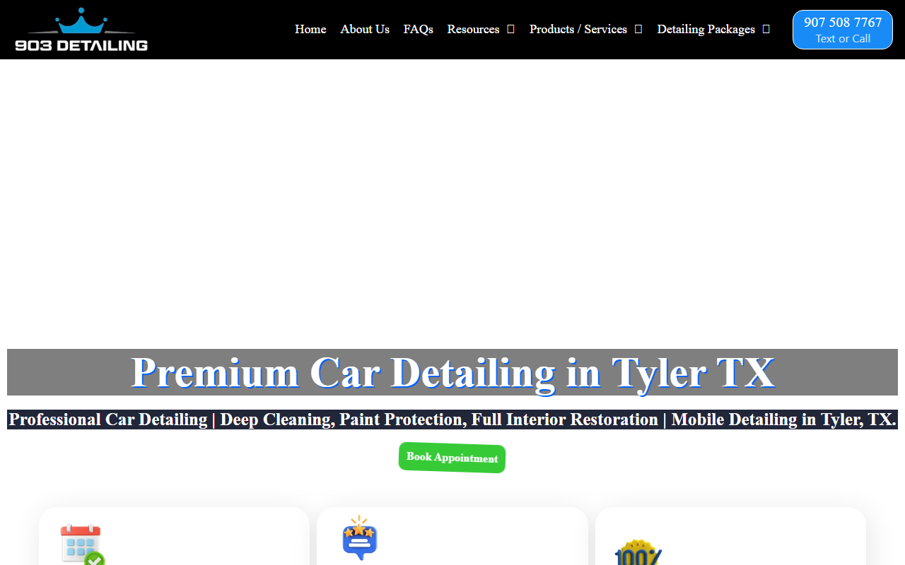 903cardetailing.com screenshot