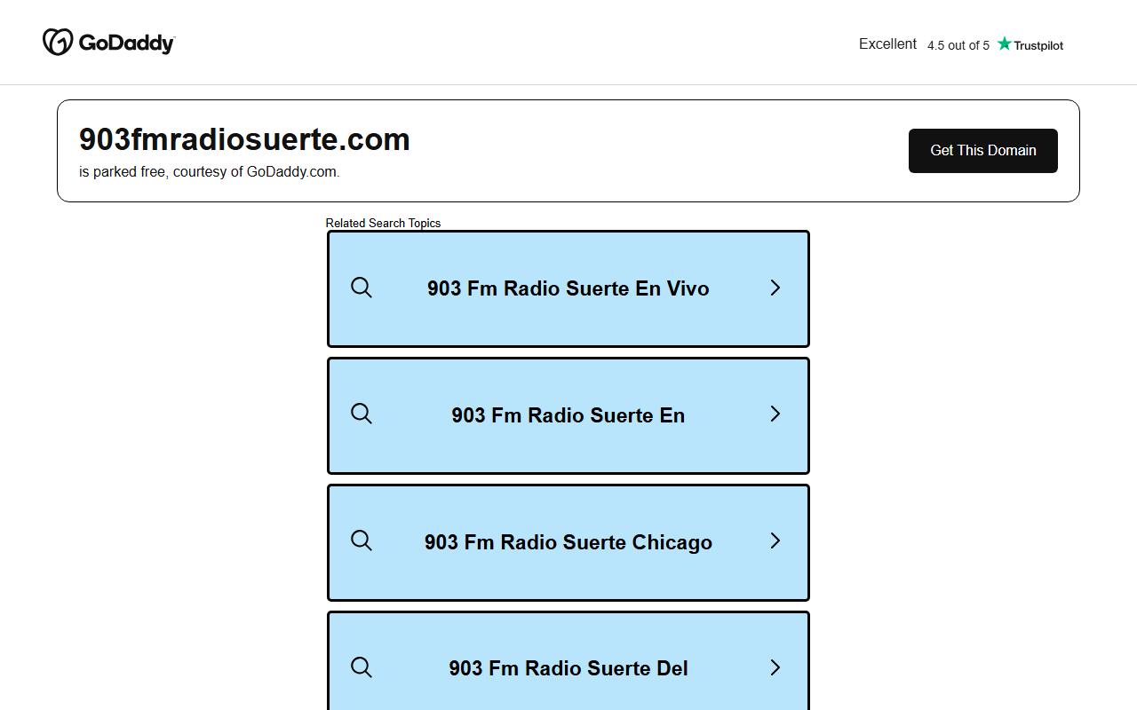 903fmradiosuerte.com screenshot