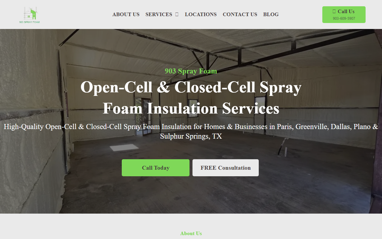 903sprayfoam.com screenshot