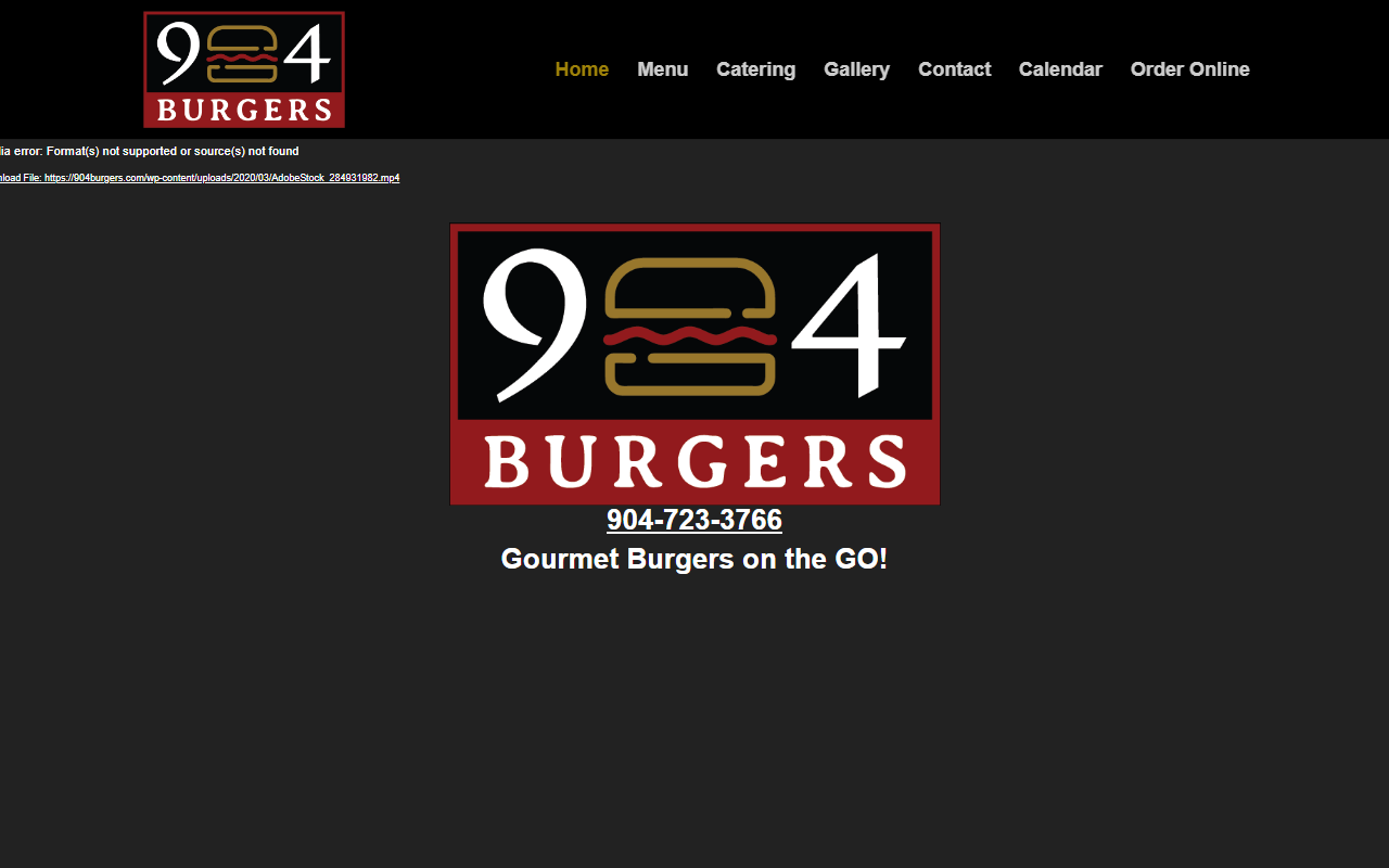 904burgers.com screenshot