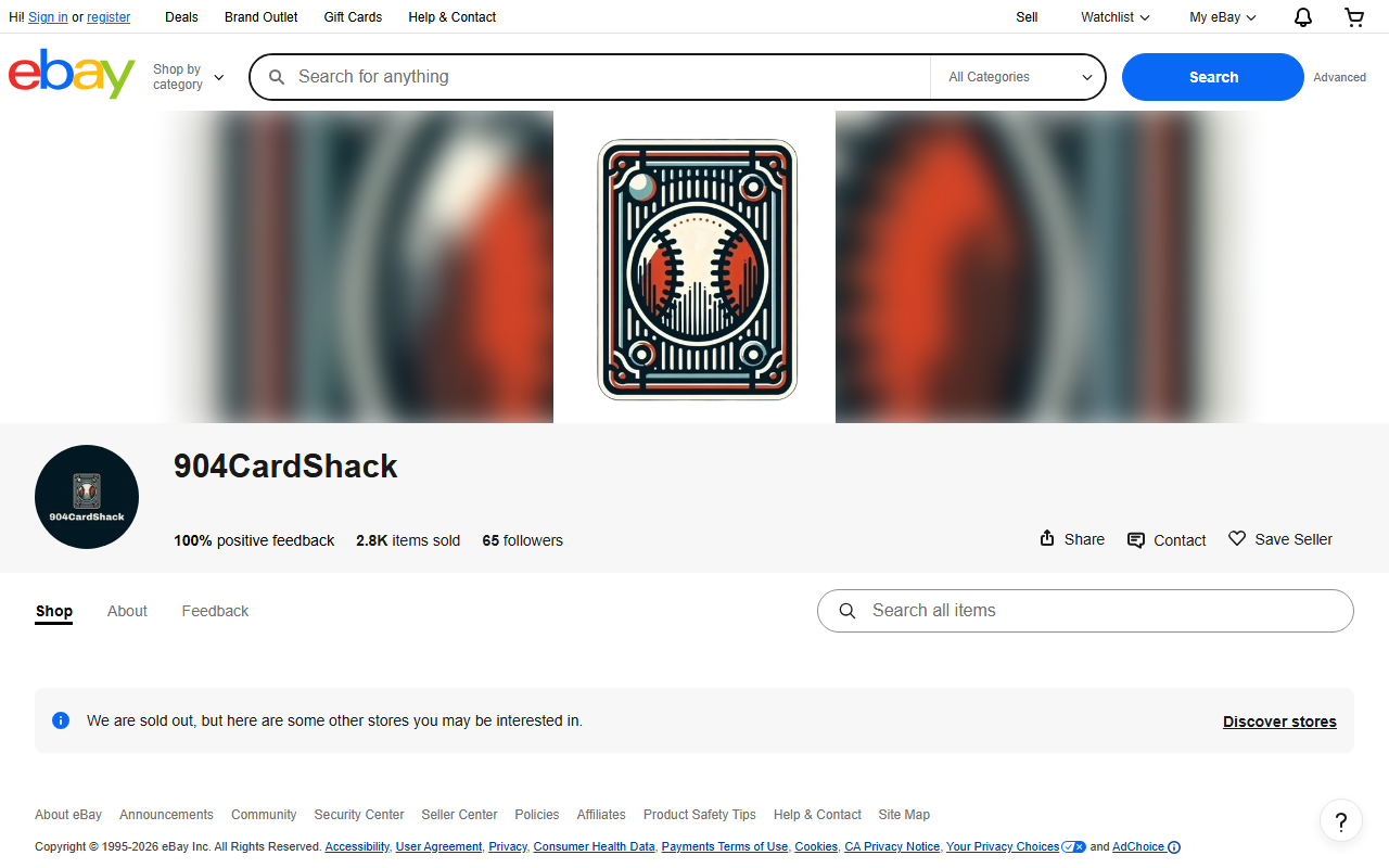 904cardshack.com screenshot