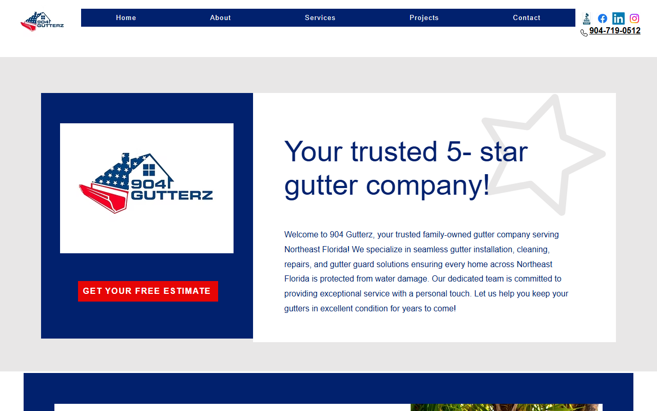 904gutterzllc.com screenshot