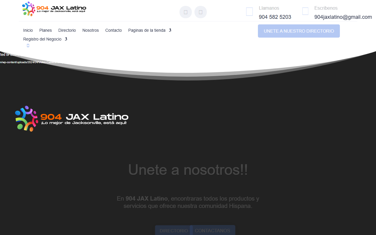904jaxlatino.com screenshot
