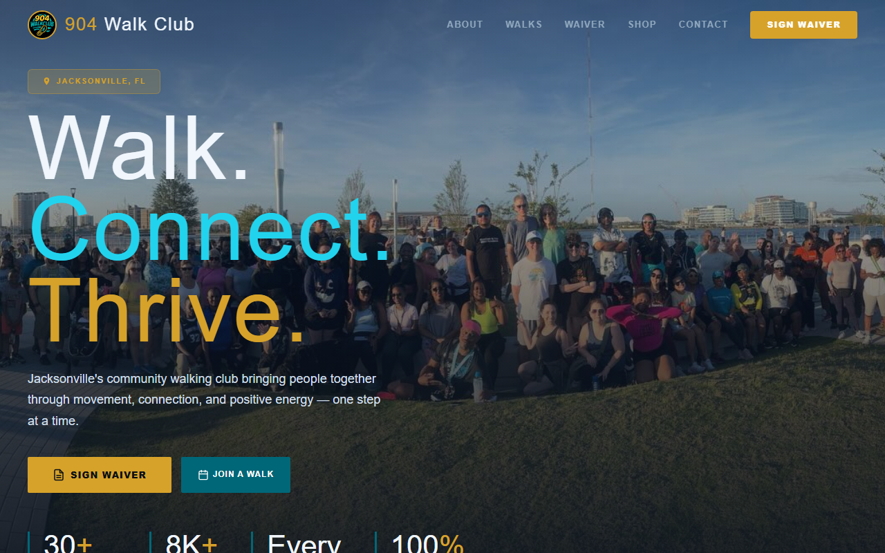 904walkclub.com screenshot