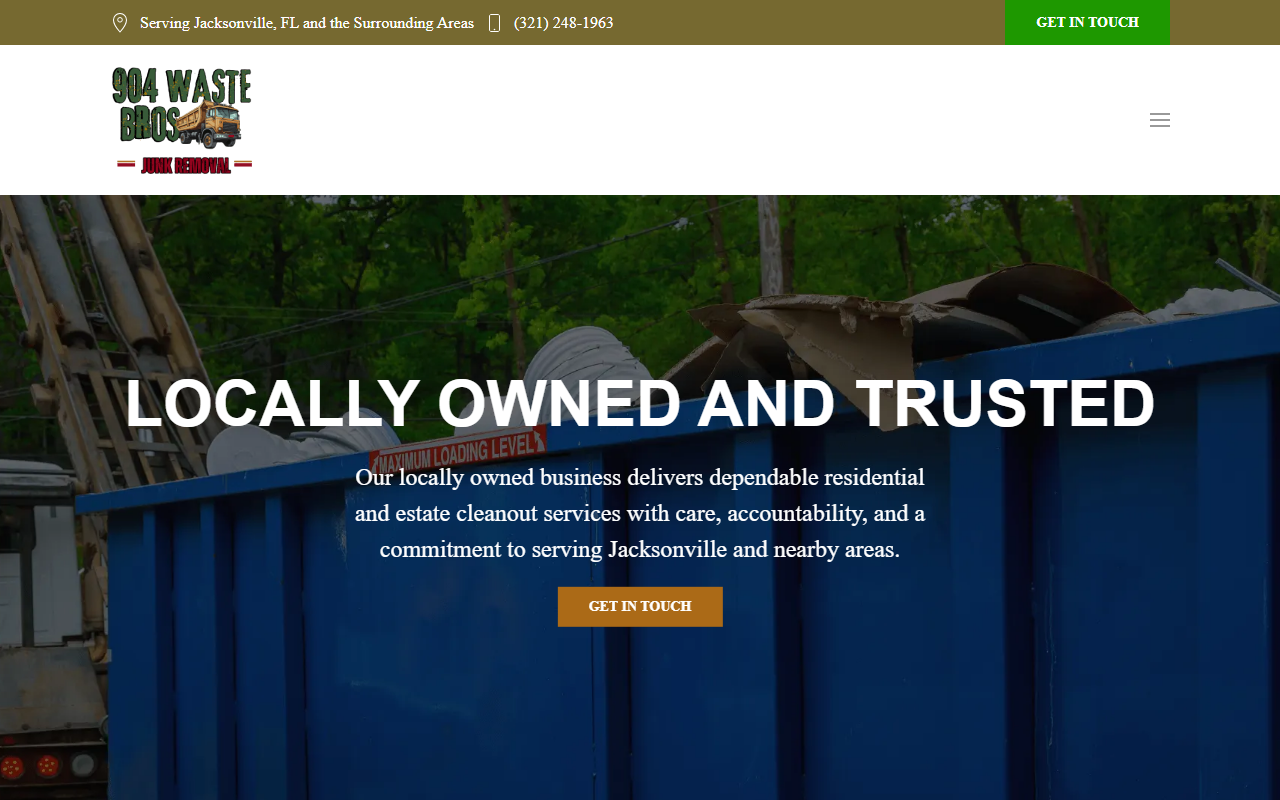 904wastebros.com screenshot