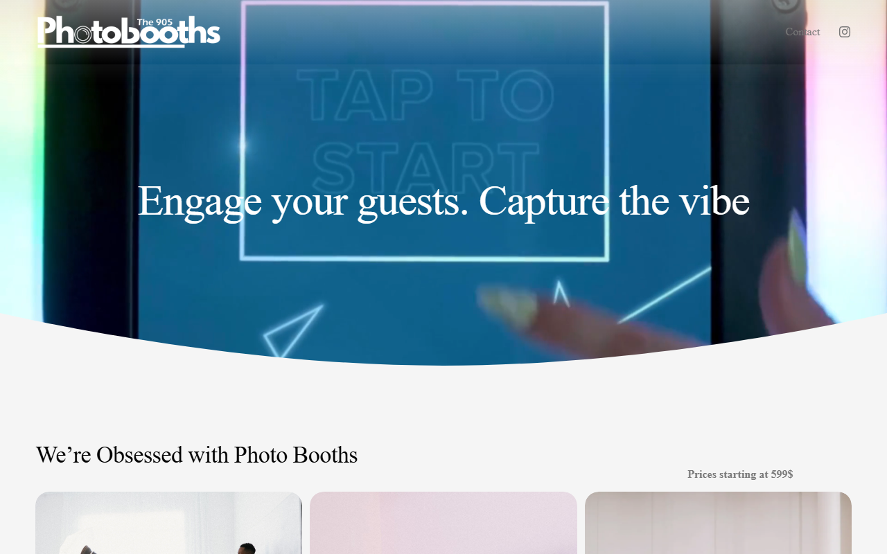 905photobooths.com screenshot