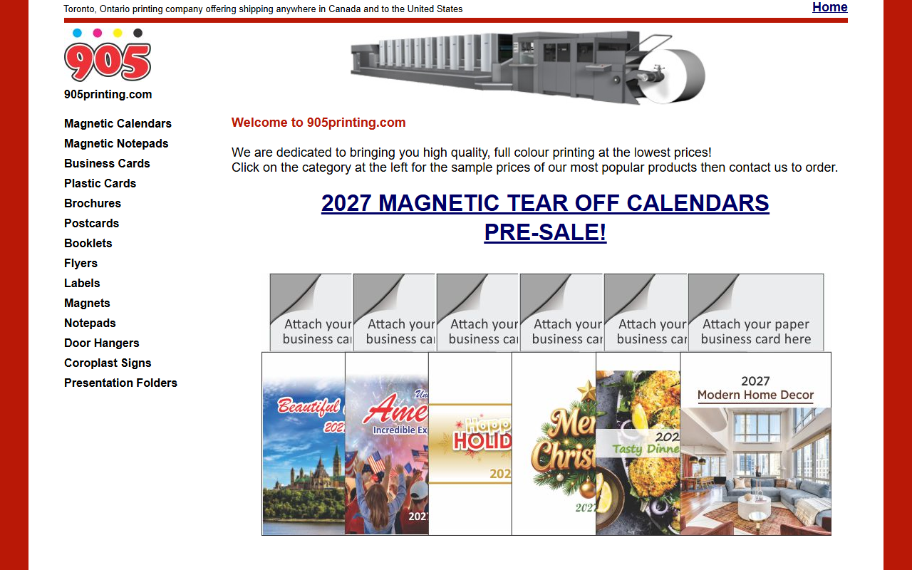 905printing.com screenshot