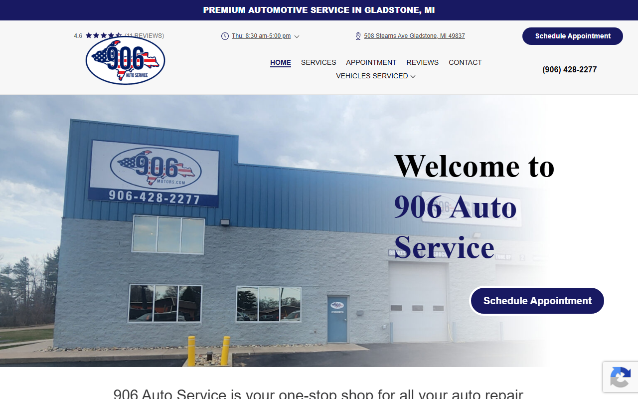 906autoservice.com screenshot