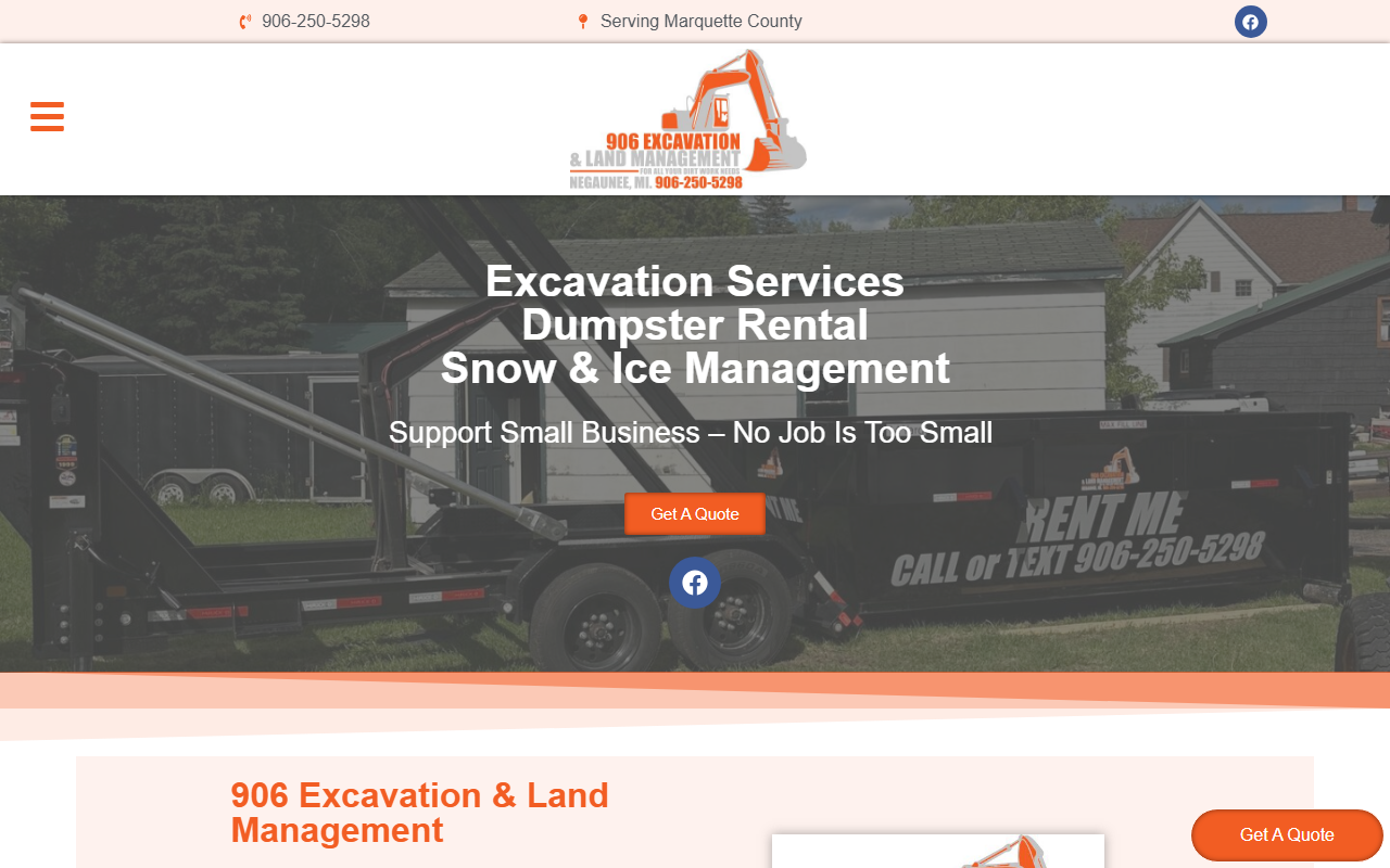 906excavation.com screenshot