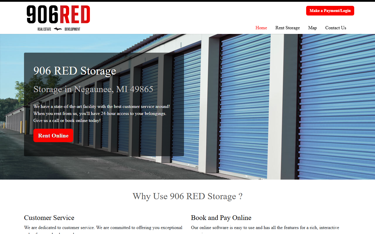 906redstorage.com screenshot