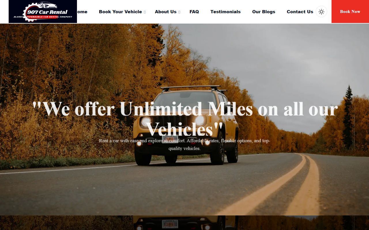907carrental.com screenshot