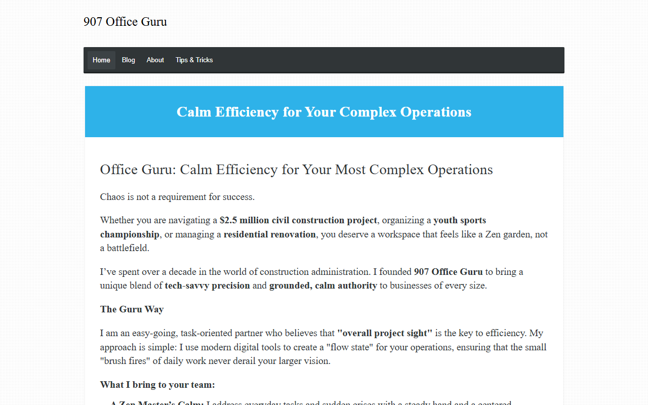 907officeguru.com screenshot