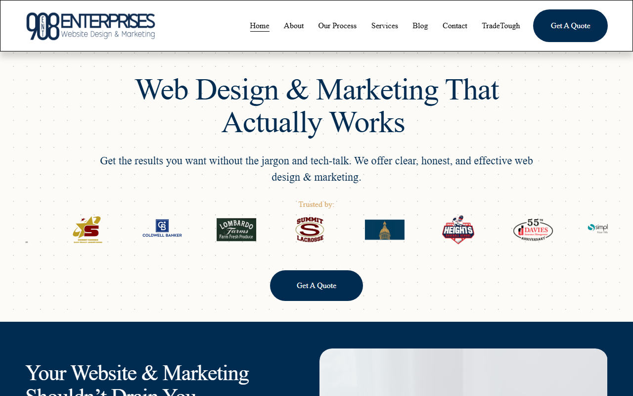 908enterprises.com screenshot