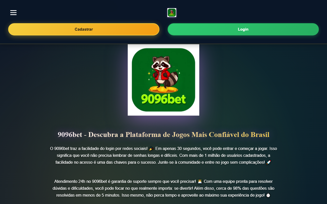 9096betlogin.com screenshot