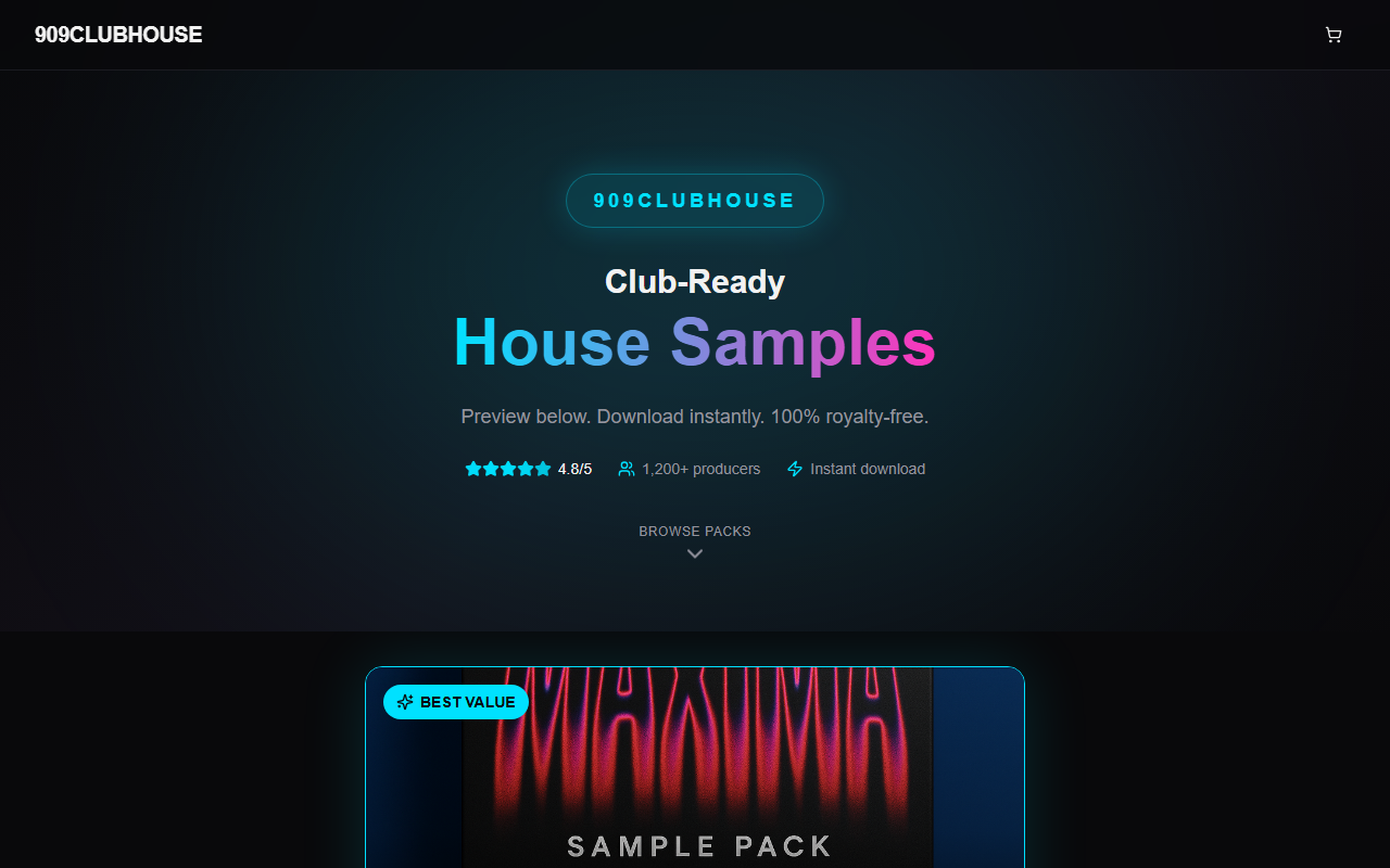 909clubhouse.com screenshot