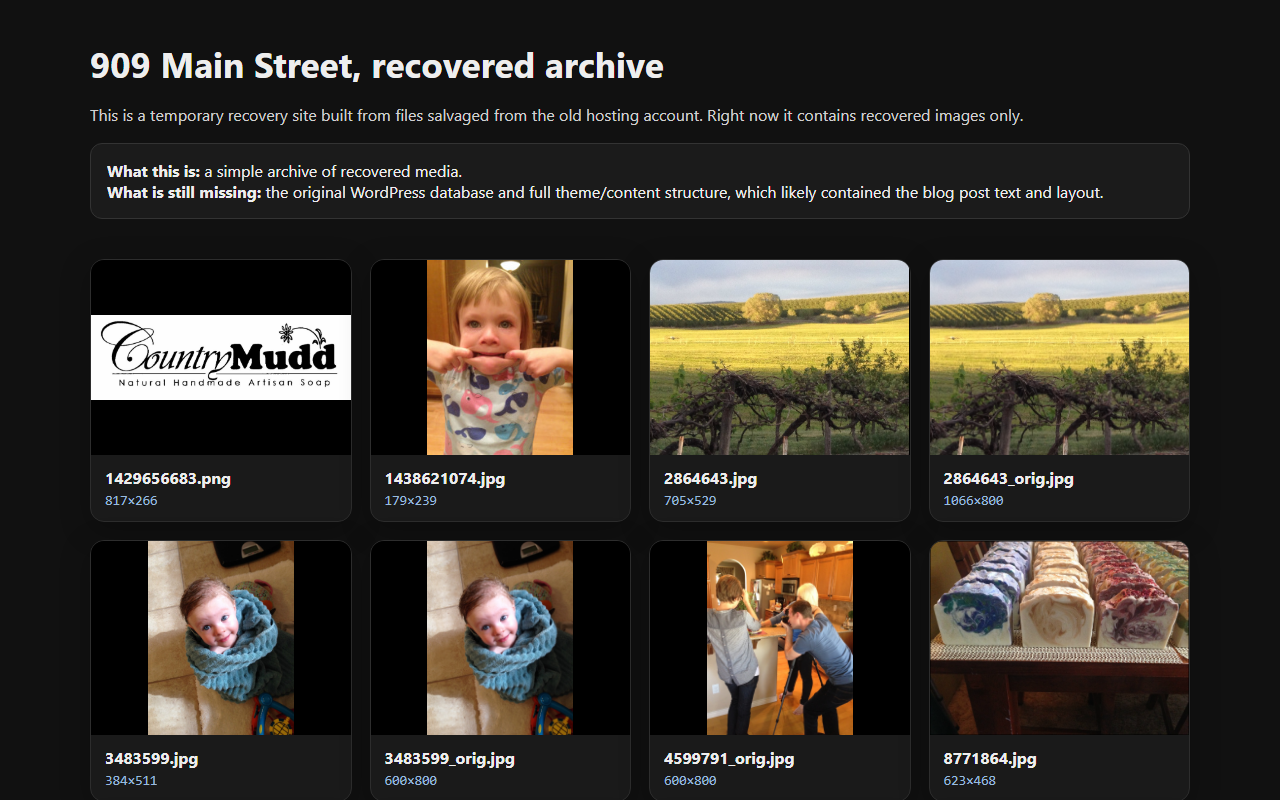 909mainstreet.com screenshot